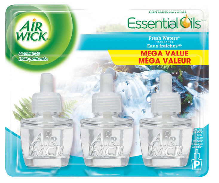 AIR WICK® Scented Oil - Triple Refill Fresh Waters® 6/(3x.67) oz.