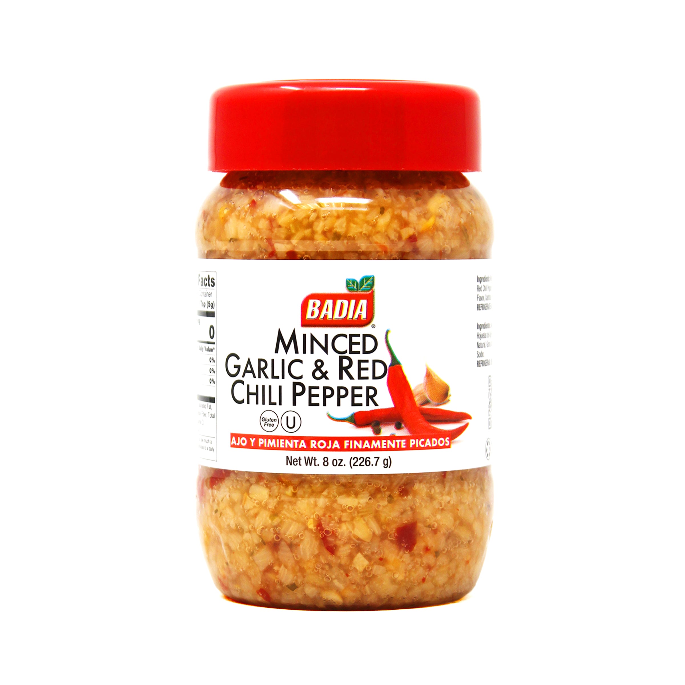 Minced Garlic & Red Chili Pepper 8oz