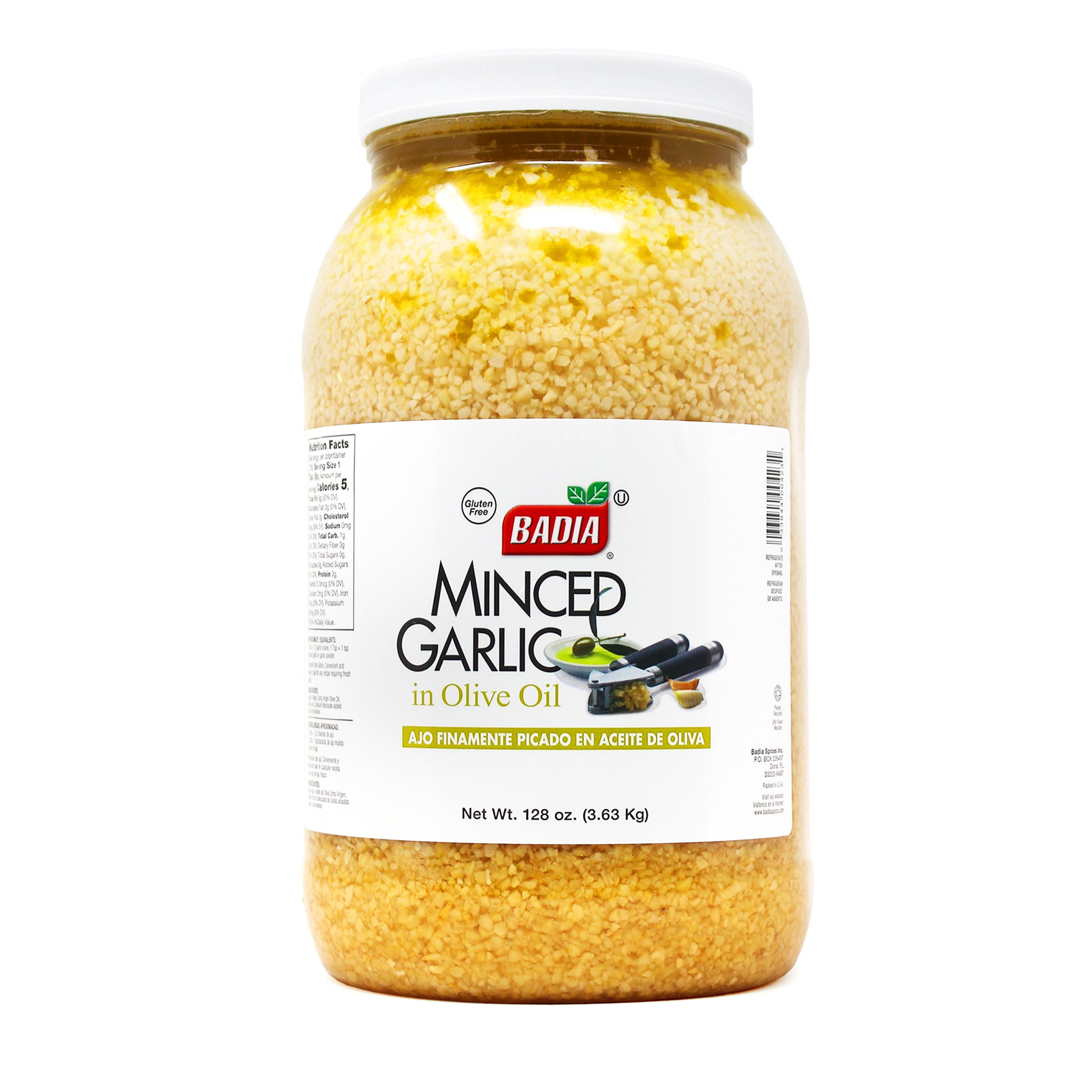 Minced Garlic in Olive Oil 128oz