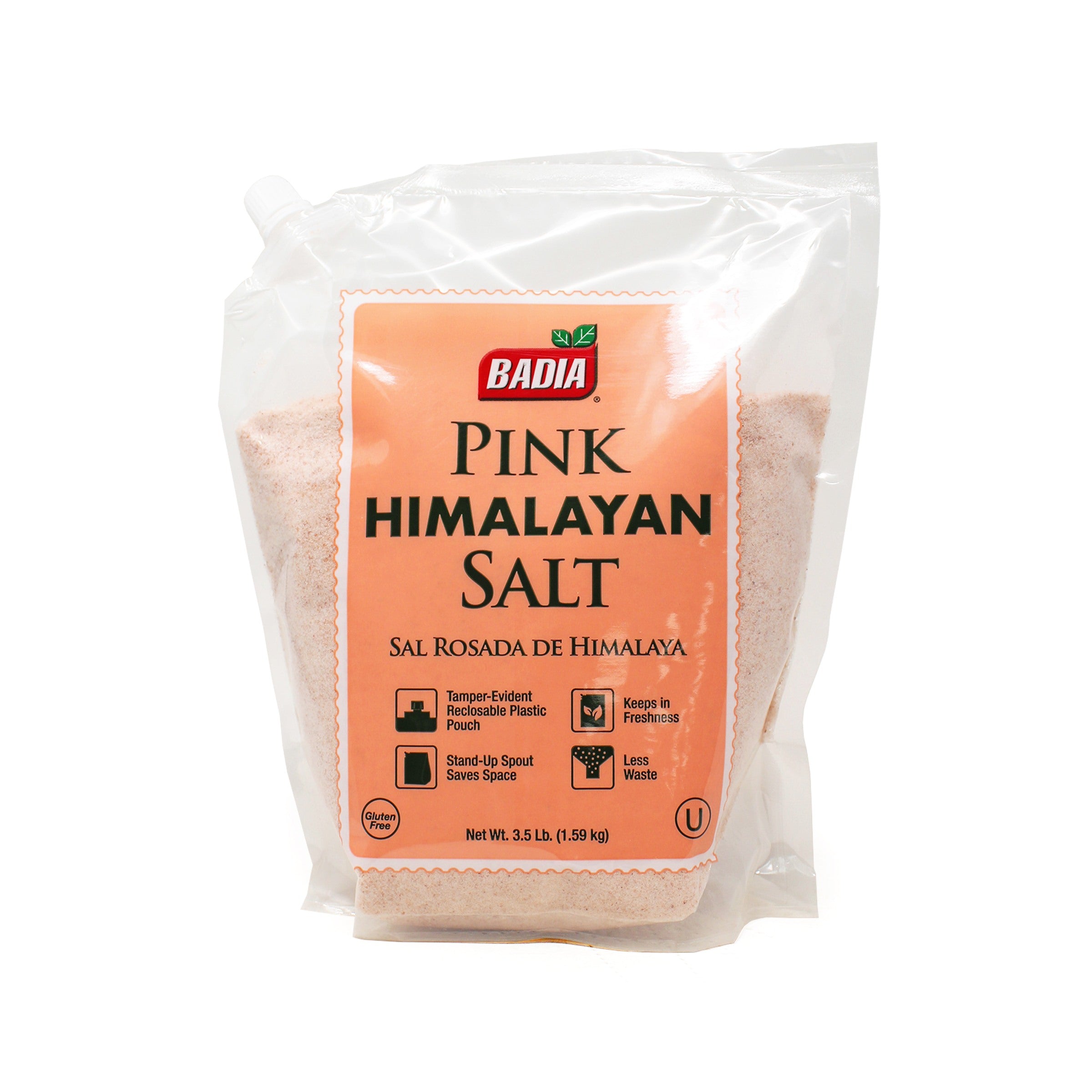 PINK HIMALAYAN SALT – SPOUT BAG 3.5lbs