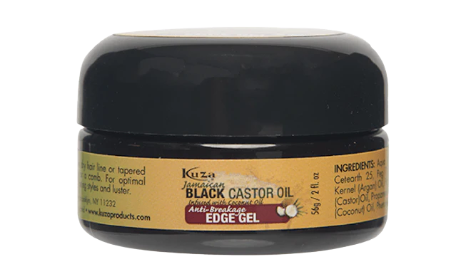 Kuza Jamaican Black Castor Collection JBCO Edge Gel Pack 12 Size 2 oz