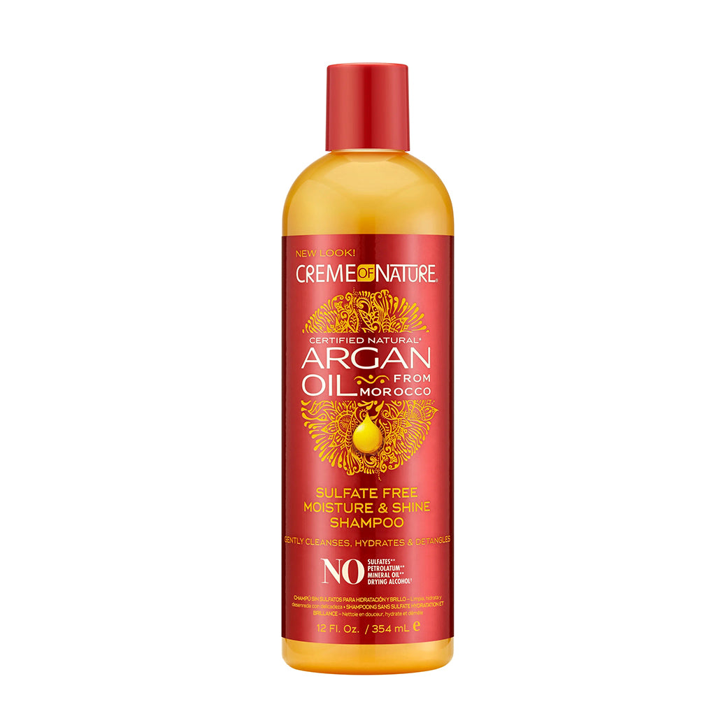 Creme Of Nature Argan Oil Shampoo Sulfate-Free 12oz Pack 12