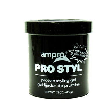 Ampro Shine 'n Jam Pro Super Hold Protein Styling Gel 15oz