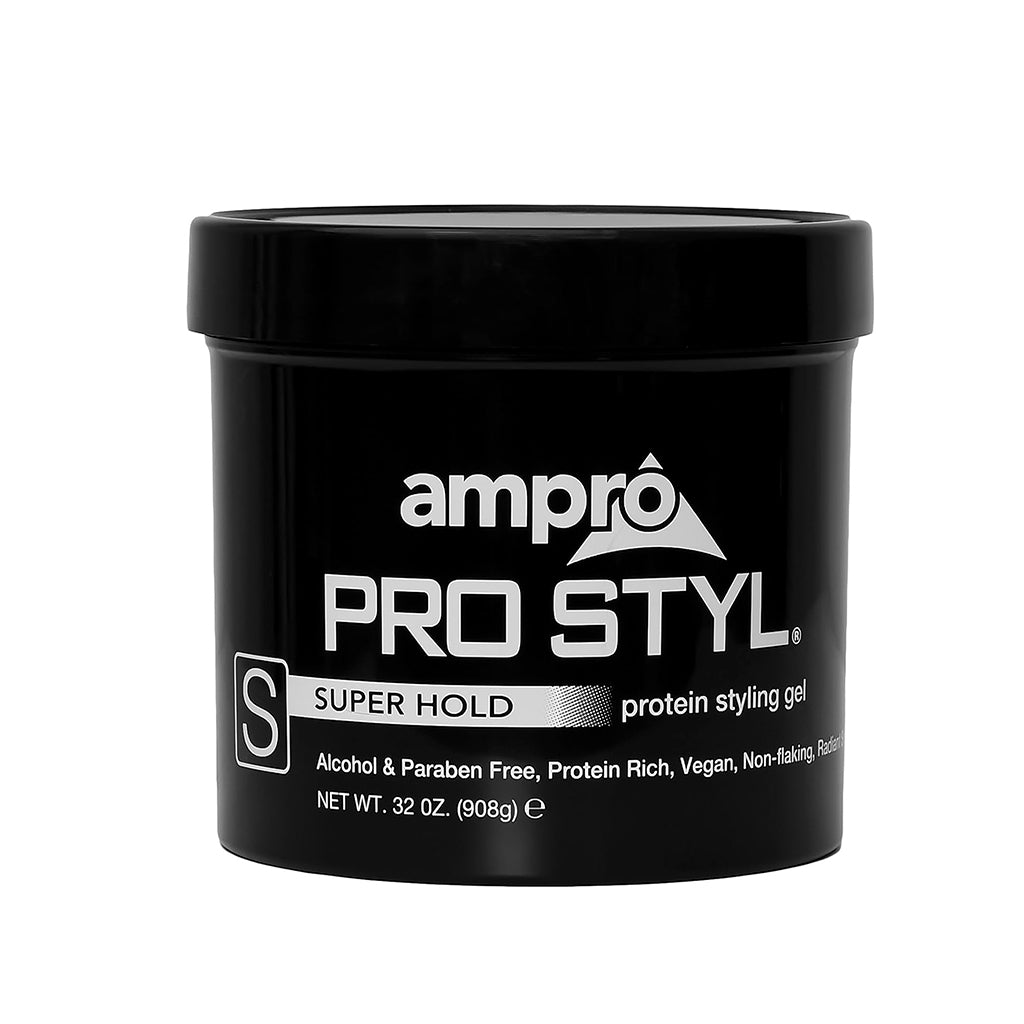 Ampro Shine 'n Jam Pro Super Hold Protein Styling Gel 32oz