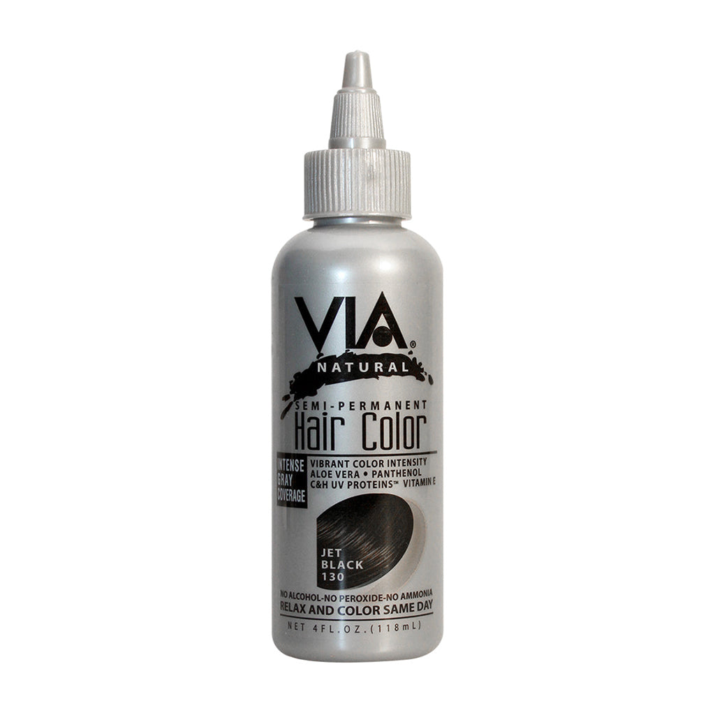 VIA Hair color #130 - Jet Black 4oz