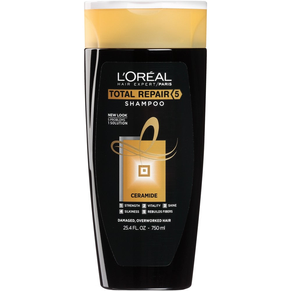 L'OREAL HAIRCARE Elvive : TOTAL REPAIR 5 SHAMPOO 25.4 OZ Pack 4