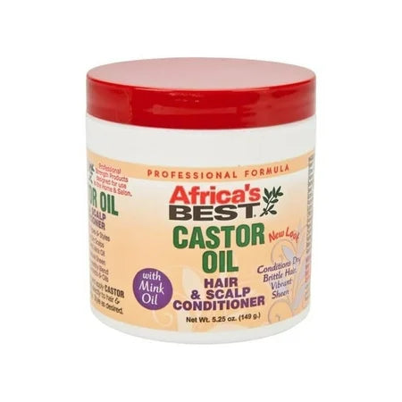 Africa's Best Castor Oil Conditioner Pack 12 Size 5.25 oz