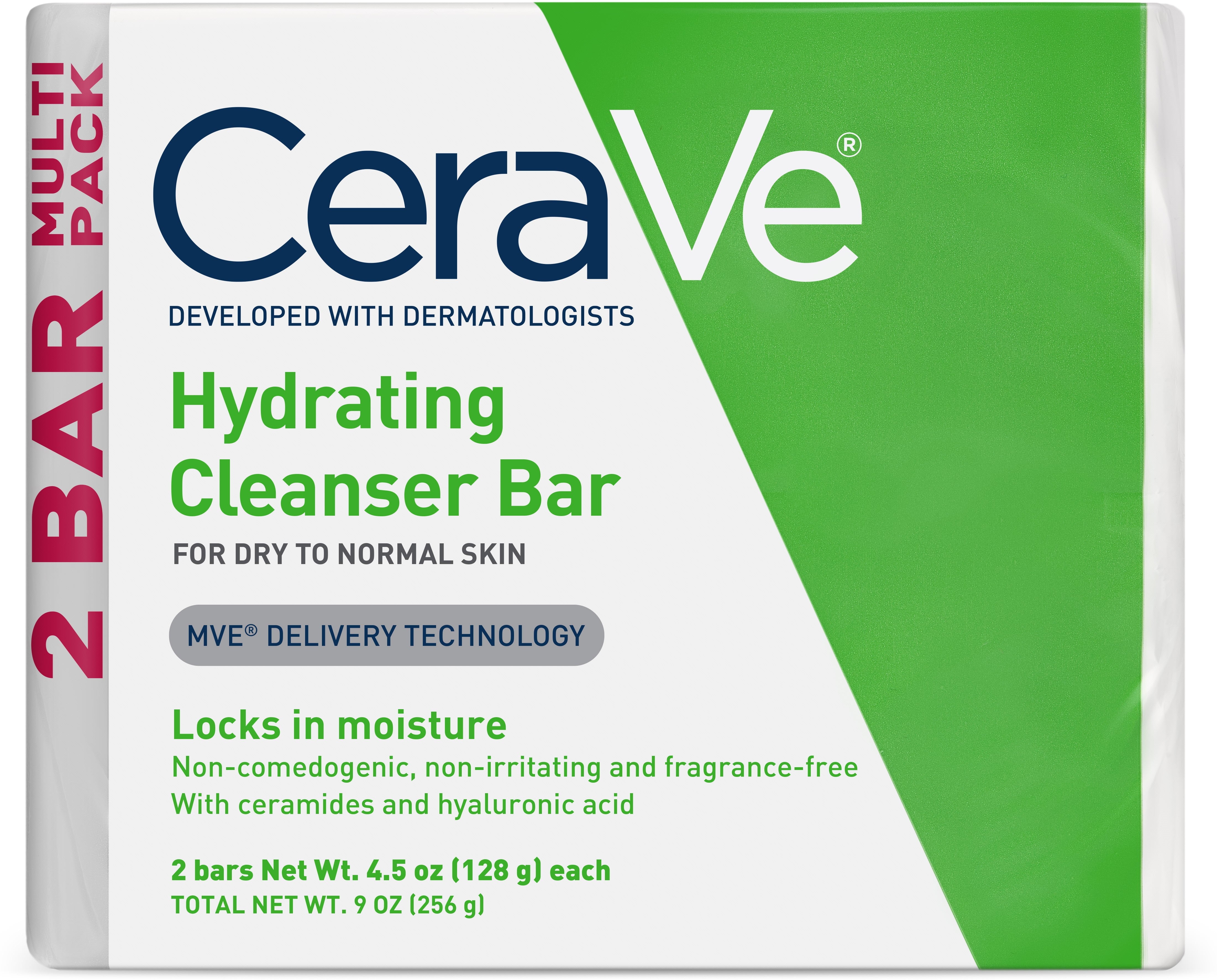 CeraVe Hydrating Cleanser Bar 4.5 oz TWIN PACK