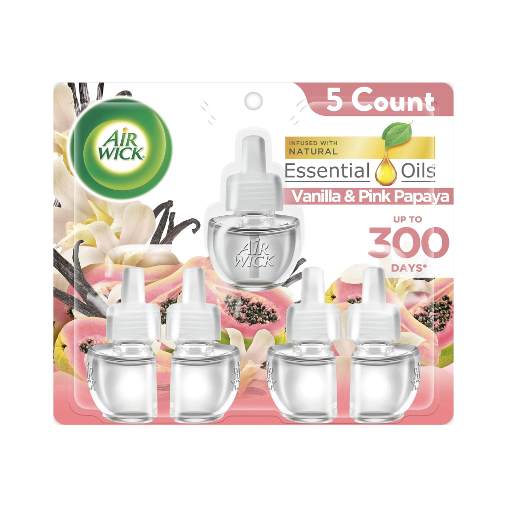 AIR WICK® Scented Oil - Refill Essential Oils™ Vanilla & Pink Papaya 5/5 ct.