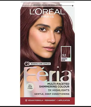 L'OREAL HAIRCOLOR FERIA : Auburn Rose Pack 12