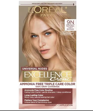 L'OREAL HAIRCOLOR EXCELLENCE : Natural Light Blonde Pack 12