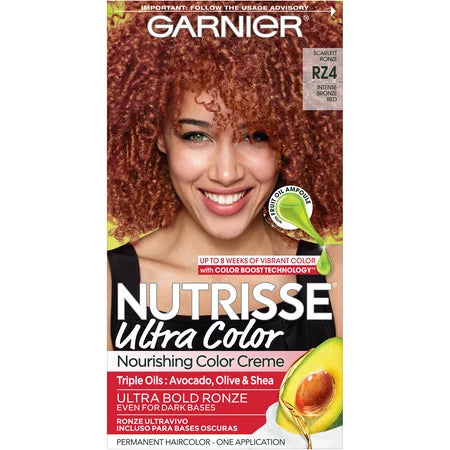 GARNIER HAIRCOLOR NUTRISSE HAIR COLOR : SCARLETT RONZE RZ4 Pack 12