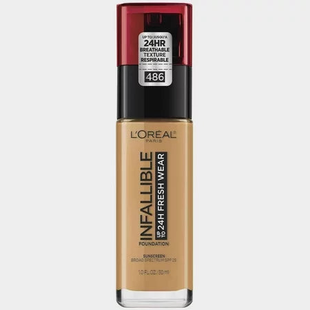 L'OREAL COSMETICS Infallib 24Hr Fresh Wear Foundation : TOASTED ALMOND Pack 72