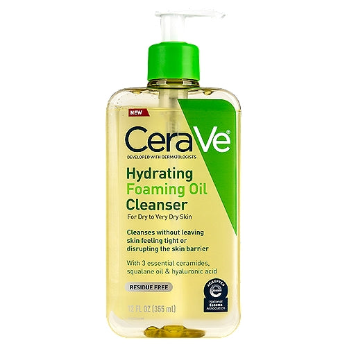 NEW! CeraVe Hydrating Foaming Oil Cleanser - 12 oz