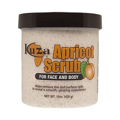 Kuza Hair Food Regular W/ Vit. A & E Apricot Face & Body Scrub - TEMPORARILY UNAVAILABLE Pack 6 Size 15 oz