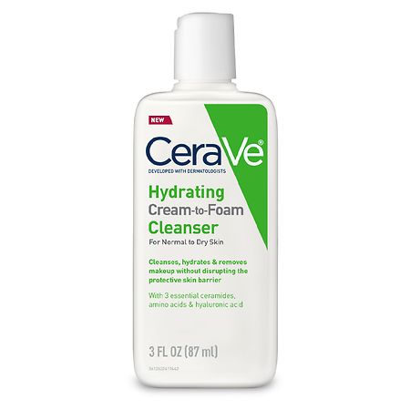 CeraVe Hydrating Cream-to-Foam Cleanser 3 oz