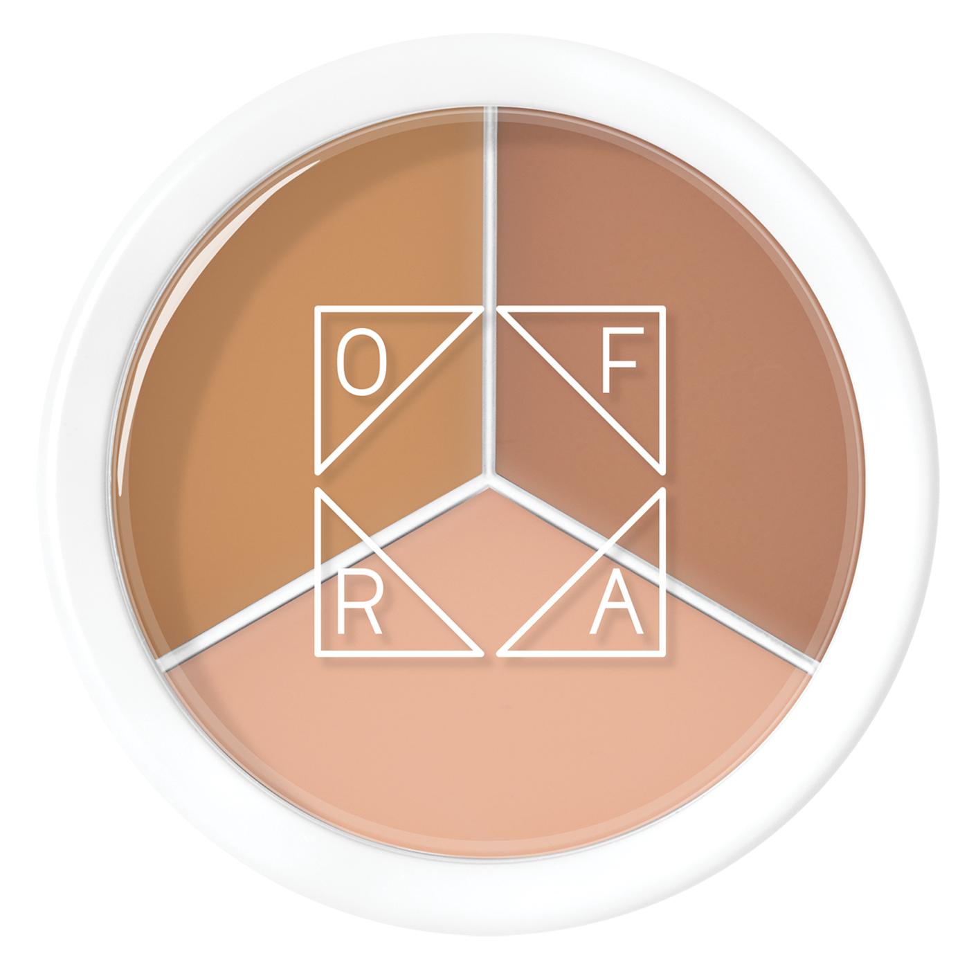 Ofra Corrector Tri-Pot - Lite/Beige Medium/Amber (over foundation) Size 4g