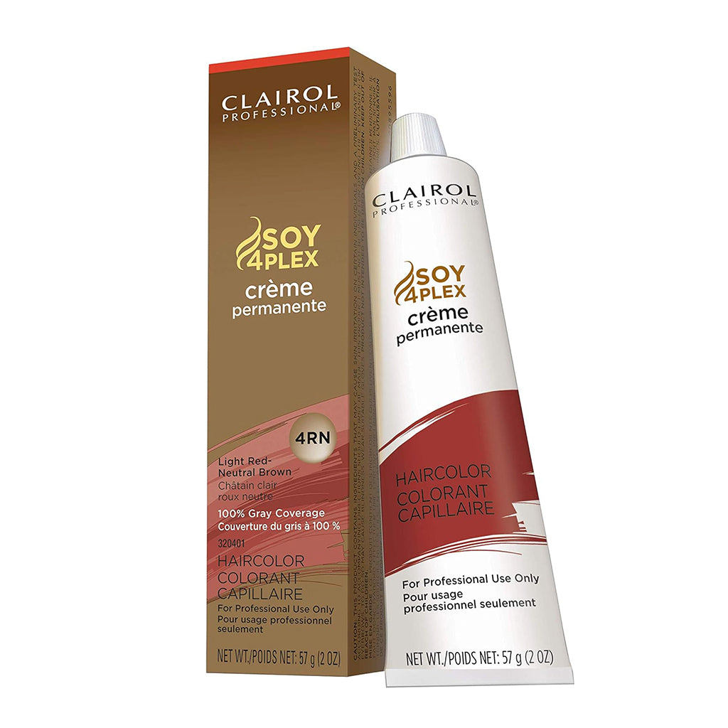 Clairol Creme Permanente 4RN Light Neutral Brown Pack 36