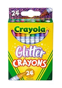 CRAYOLA® 24 ct. Glitter Crayons Case 48 Unit 12