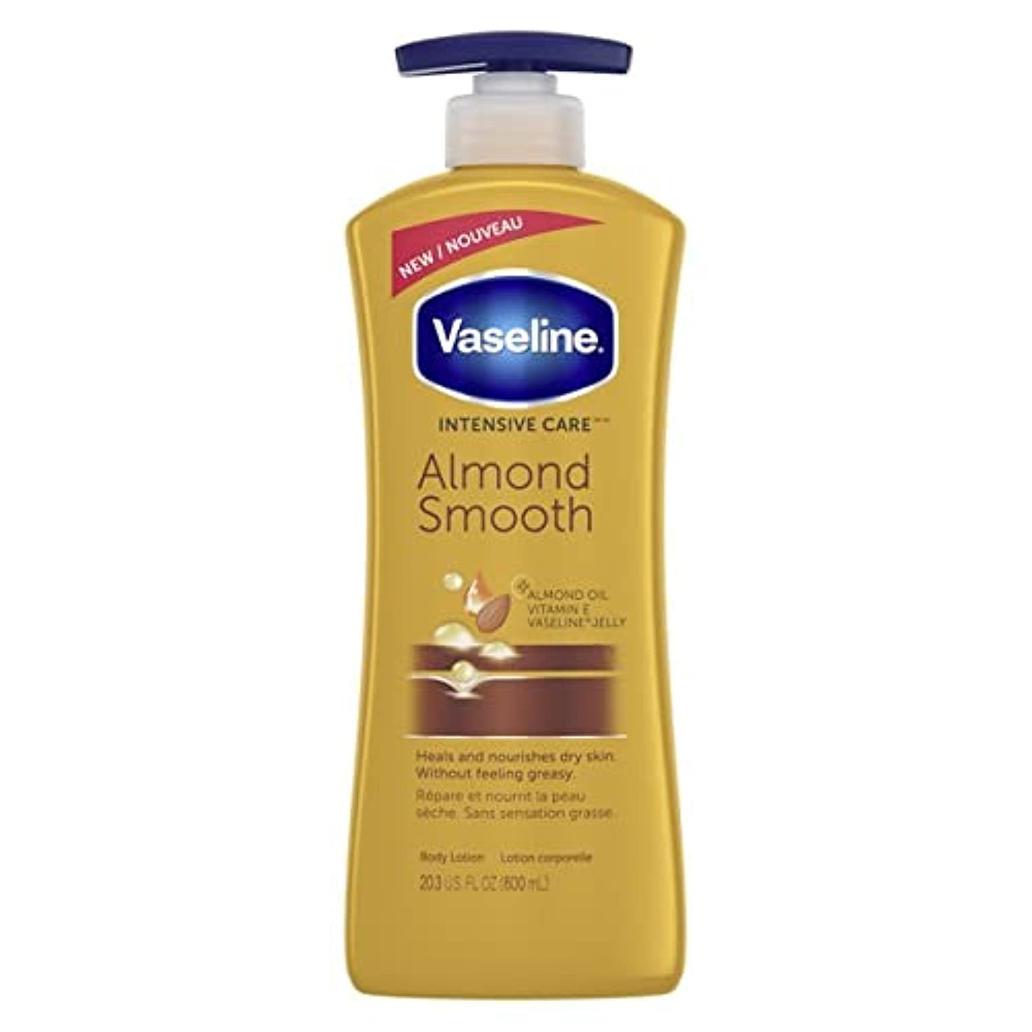 Vaseline Body Lotion Almond Smooth 20.3z/600ml Pack 4