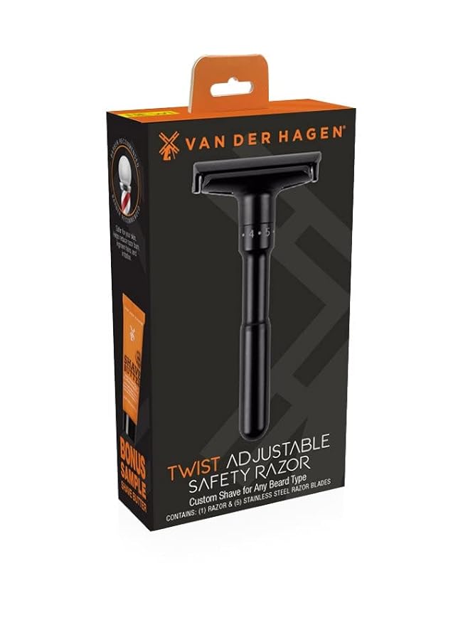 VAN DER HAGEN Adjustable Safety Razor Size 1 each