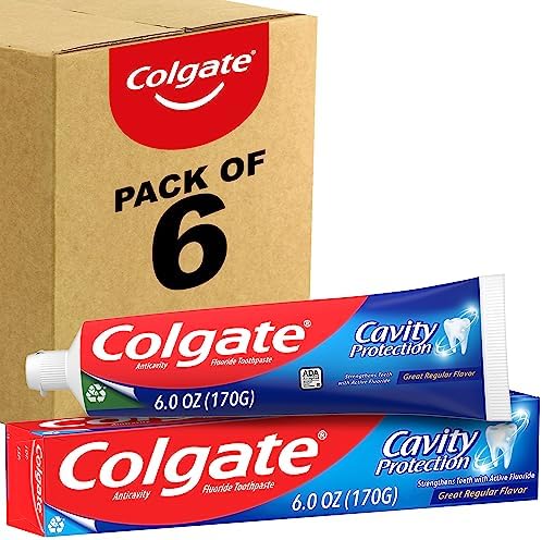 Colgate Dental Cream Great Regular Flavor 6.0z CS MU 2PK