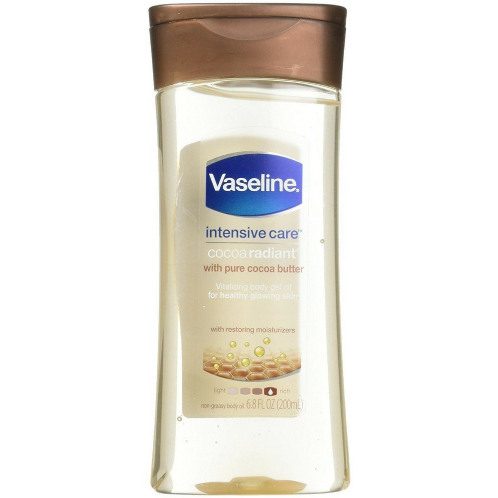 Vaseline Cocoa Radiant Gel Body Oil 6.8z/200ml Pack 6