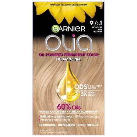 GARNIER HAIRCOLOR Garnier Olia Haircolor : LIGHTEST ASH BLONDE Pack 12