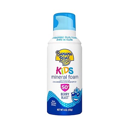 Banana Boat Kids Mineral Foam Berry Blast SPF 50 4oz