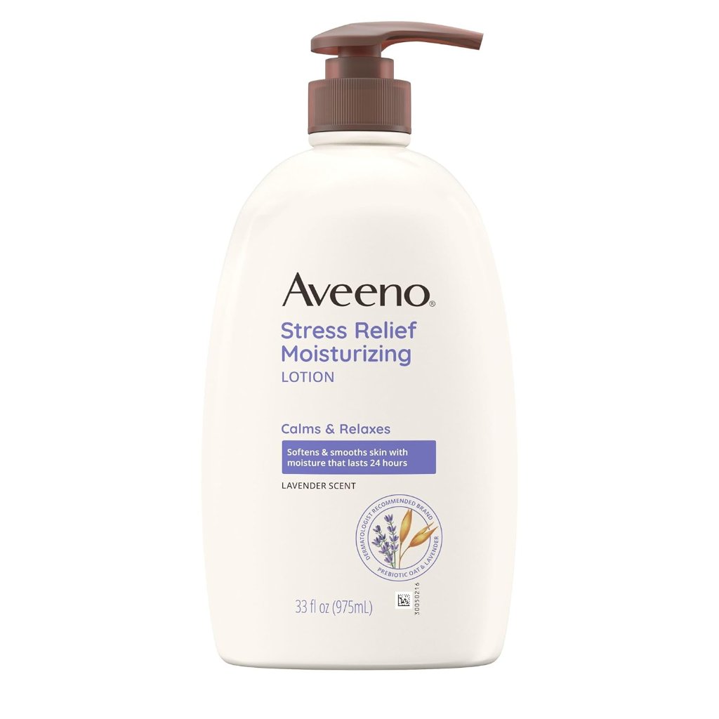 Aveeno Stress Relief Moisturizing Lotion with Lavender Scent Pack 6 Size 33oz