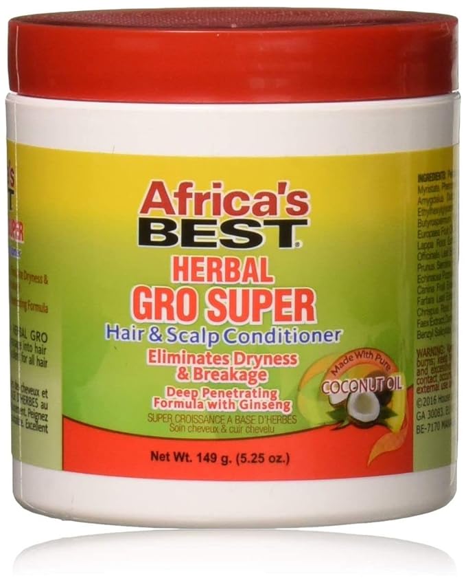 Africa's Best Herbal Super Gro Pack 12 Size 5.25 oz