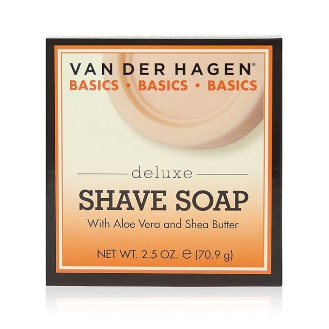 VAN DER HAGEN Basics Deluxe Shave Soap Size Net 2.5 Oz. (70.9 g)