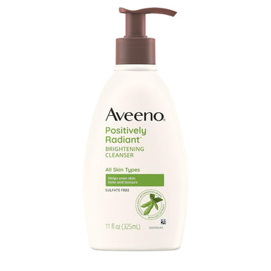 Aveeno Positively Radiant Brightening Facial Cleanser Pack 12 Size 11oz