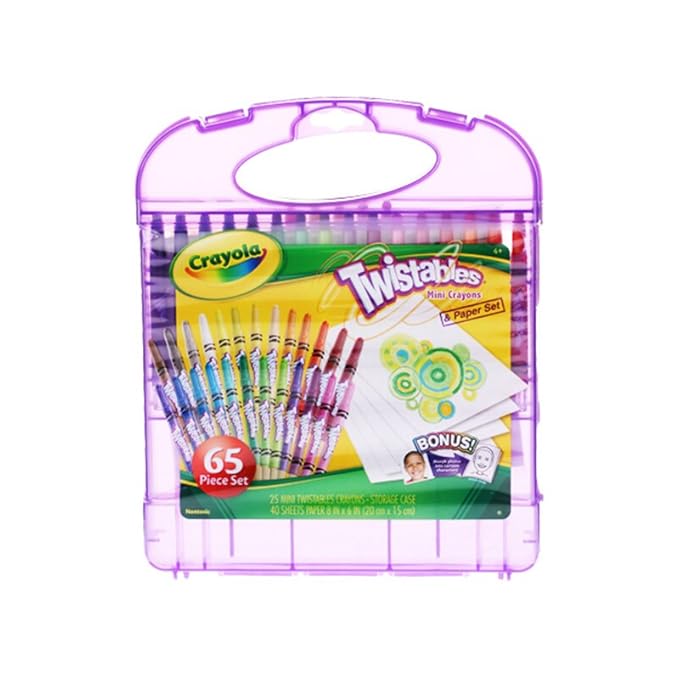 CRAYOLA® Twistables Colored Pencils & Paper, 65 Piece Set Case 12 Unit 4