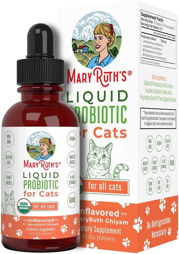 Mary Ruth Probiotic Drops, Unflavored, Org, 4 oz Pack 70 Size 24 mo