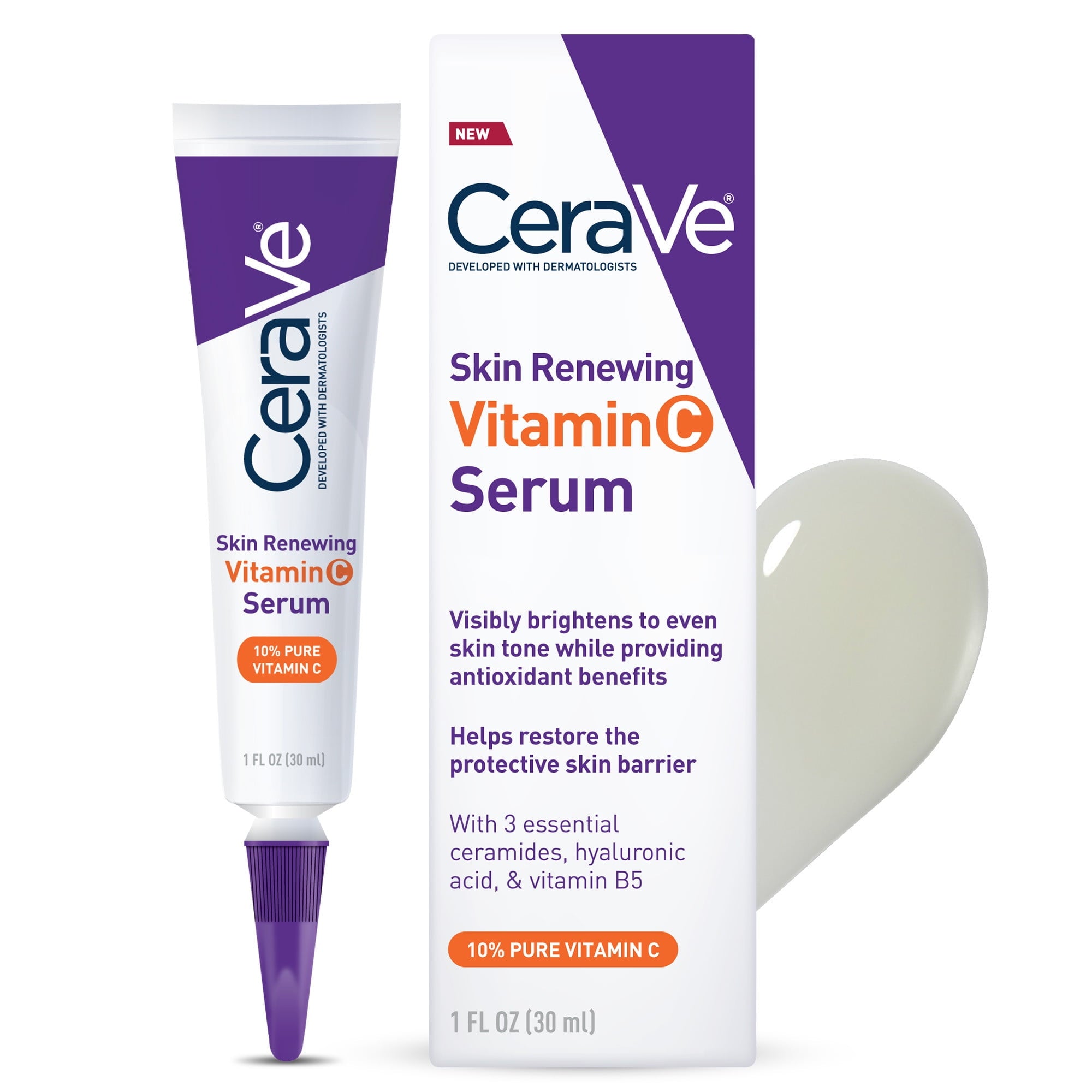 CeraVe Skin Renewing Vitamin C Serum 1 oz