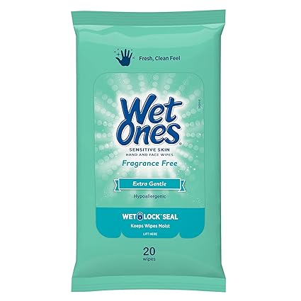 Wet Ones SS 20ct Travel Pack Hand & Face