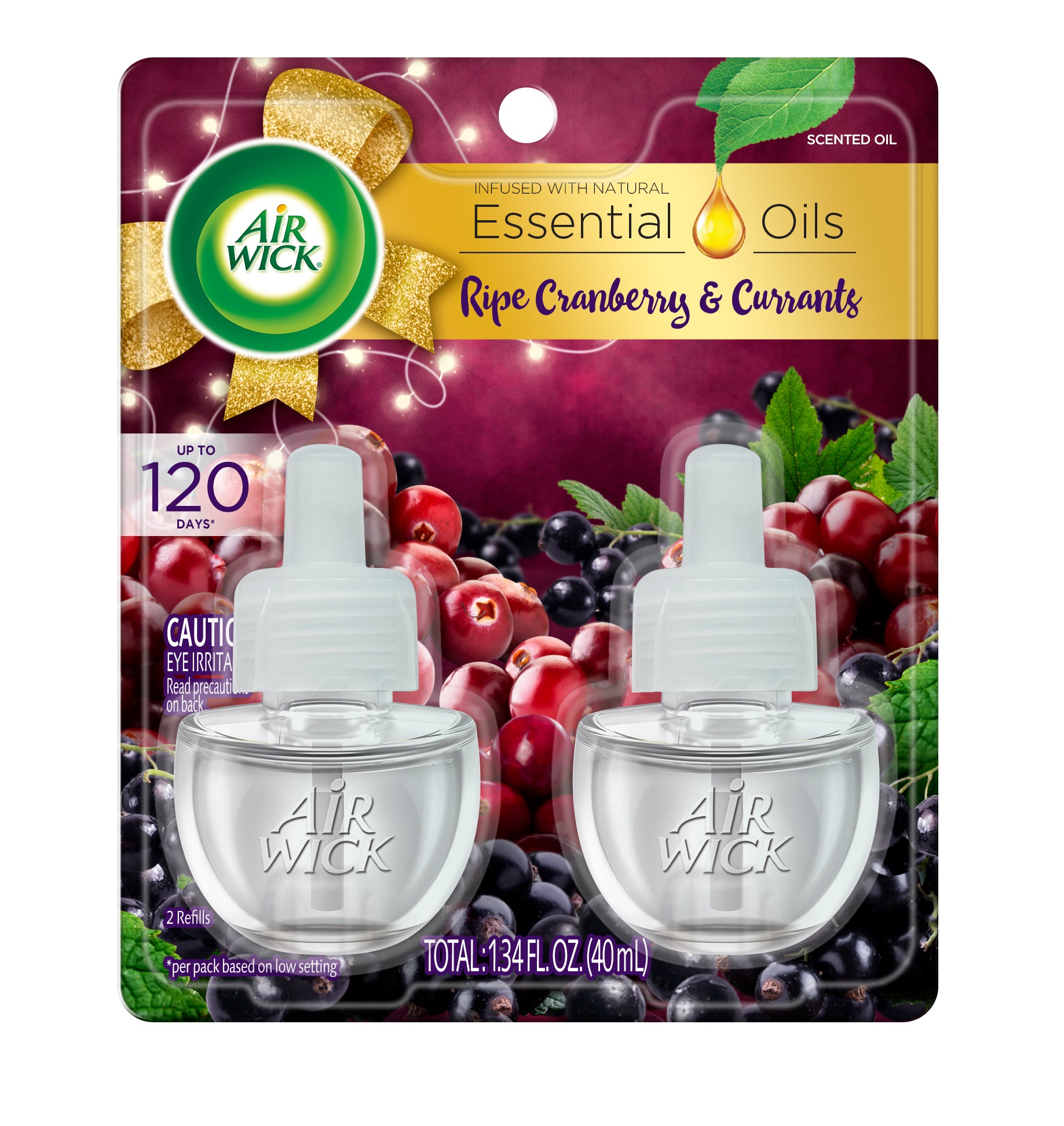 AIR WICK® Scented Oil - Twin Refill Falliday Ripe Cranberry & Currants 6/(2x.67) oz.