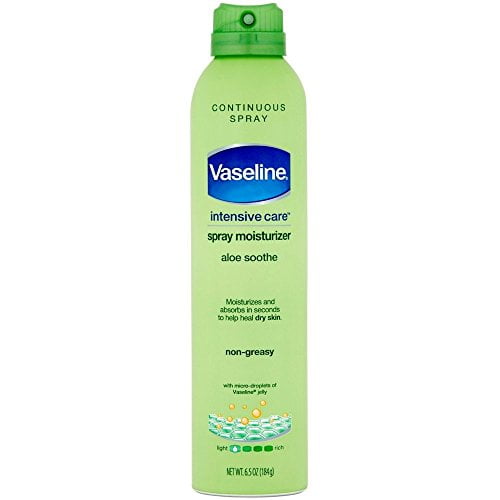 Vaseline Spray Moisturize Aloe Soothe 6.5z Pack 6