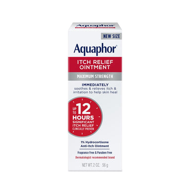 Aquaphor Itch Relief Ointment HBL Verticle Pack 3/4's Size 2oz