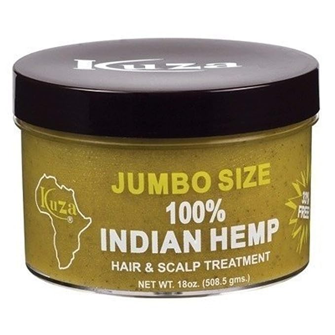 Kuza Indian Hemp Jumbo Hair & Scalp Treatment Pack 6 Size 18 oz