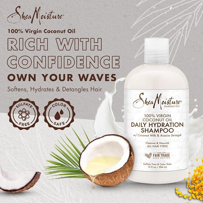 SHEA MOISTURE VIRGIN COCONUT OIL SH DAILY HYDRATION 4X13OZ