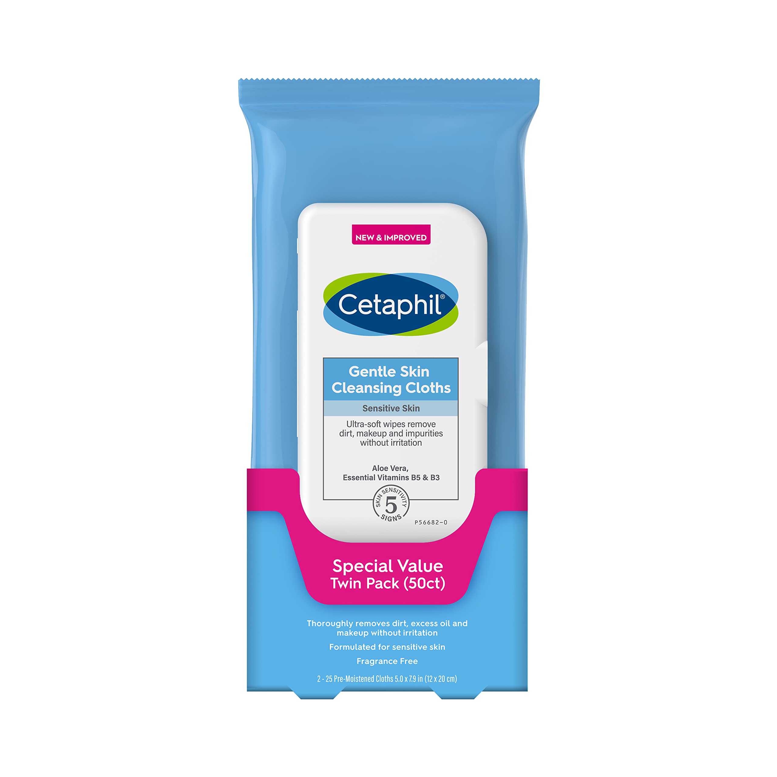 Cetaphil Gentle Skin Cleansing Cloths  Size 10 ct Case Pack 144