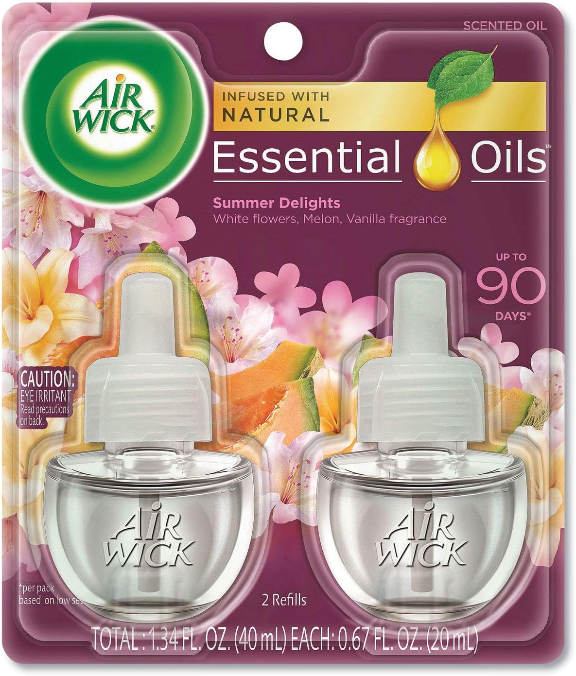 AIR WICK® Scented Oil - Twin Refill Essential Oils™ Summer Delights 6/(2x.67) oz.