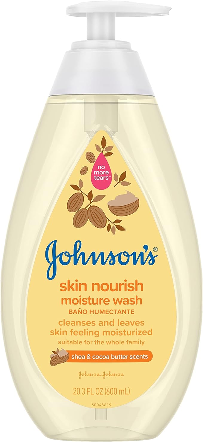 JOHNSON'S®BABY Skin Nourish MOISTURIZING LOTION Shea & Cocoa Butter Scents (500 ml)  Pack 12 Size 16.9 fl oz.