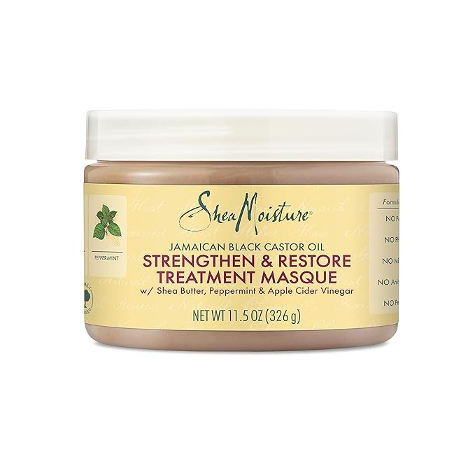 SHEA MOISTURE JAMAICAN BLACK CASTOR OIL MASQUE STRENGTH +RESTORE 12X11.5OZ