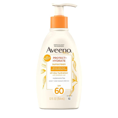 Aveeno Protect+Hydrate Body Sunscreen Lotion SPF60 Pack 12 Size 12oz