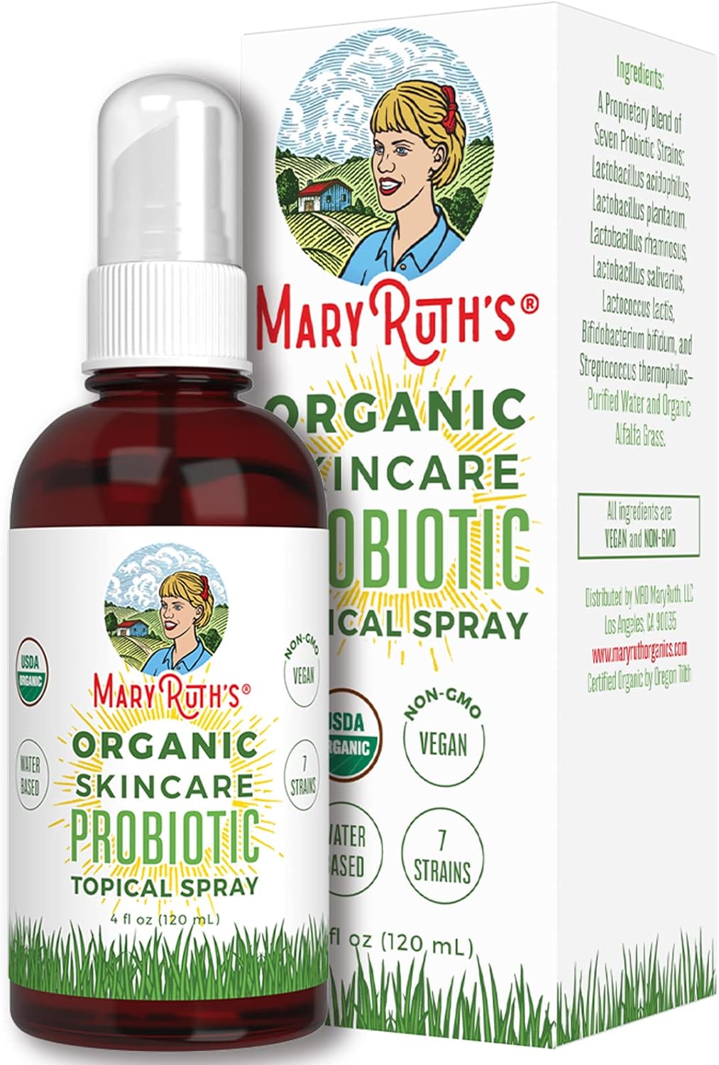 Mary Ruth Probiotic Spray, Unscented, Org, 4 oz Pack 70 Size 24 mo