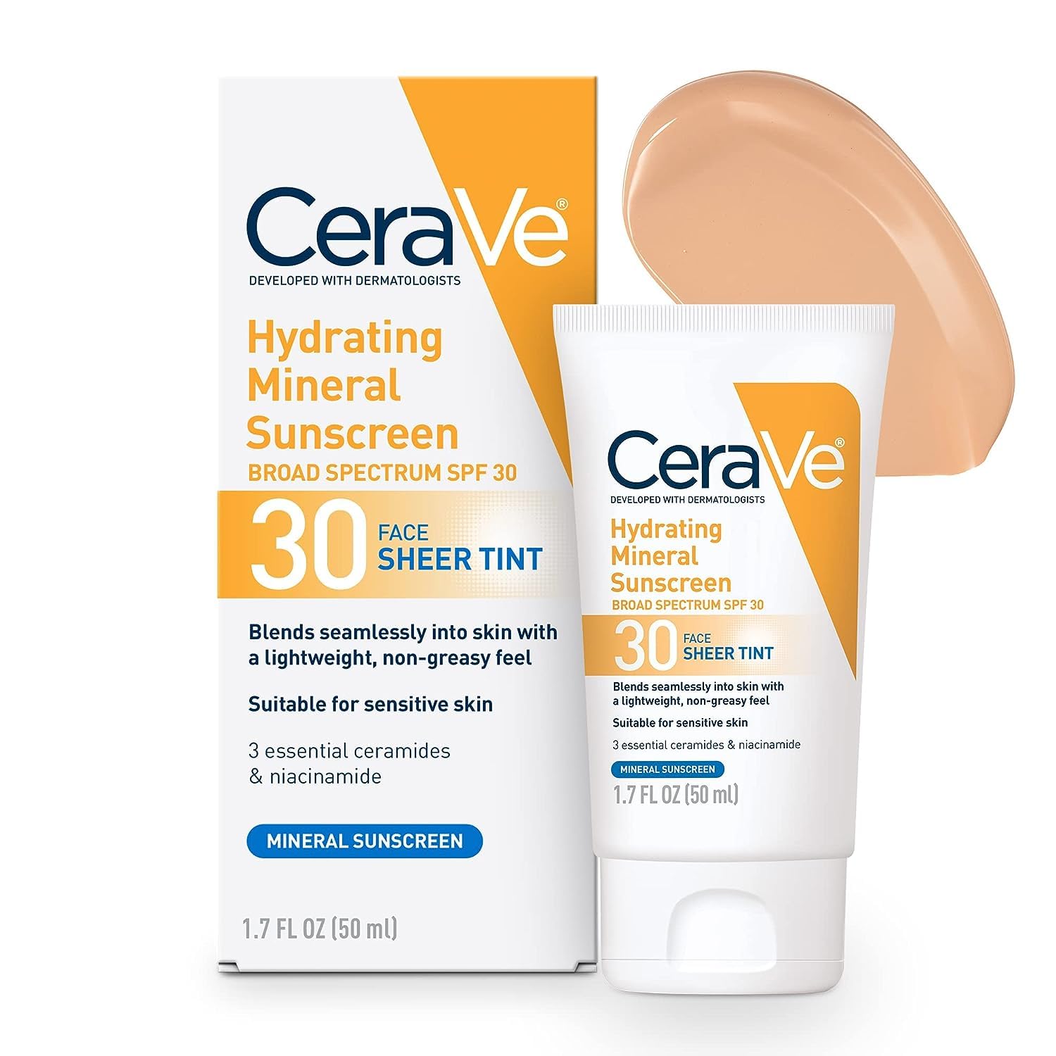 CeraVe Hydrating Sunscreen SPF 30 w/Tint 1.7 oz