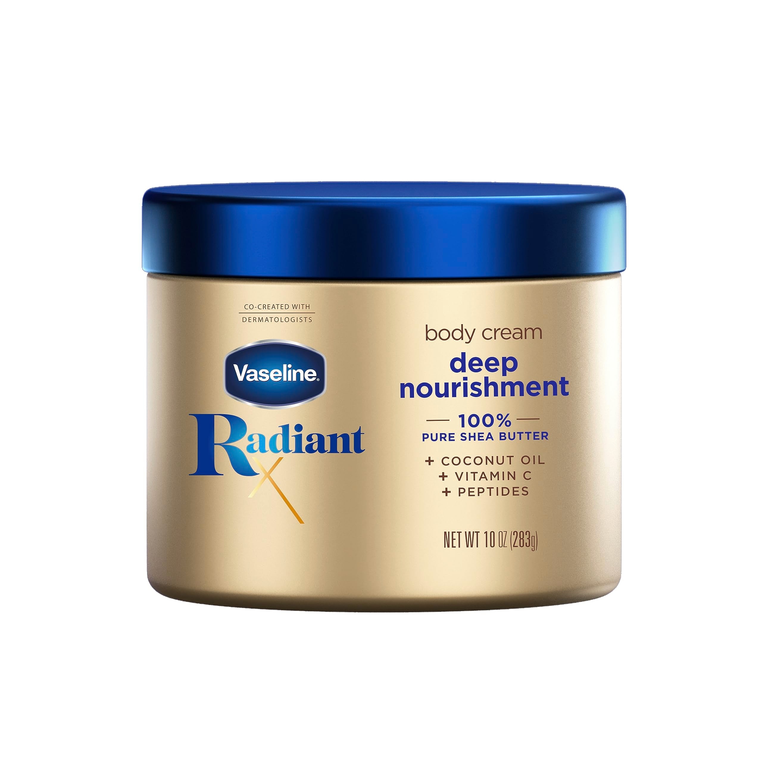 Vaseline Radiant Deep Nourishment Body Cream 10oz Pack 6